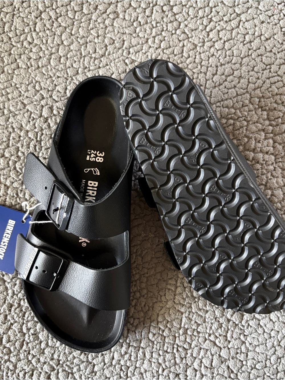 Birkenstock Leather Arizona Two-Strap Women's Sandals - Picture 1 of 7